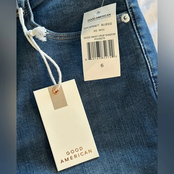 Good American | GOOD WAIST CROP SHADOW POCKETS Jeans - Picture 11 of 14